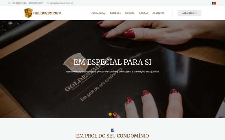 Screenshot of goldenempire.pt