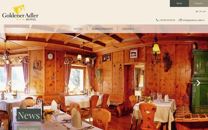 Screenshot of goldener-adler.it