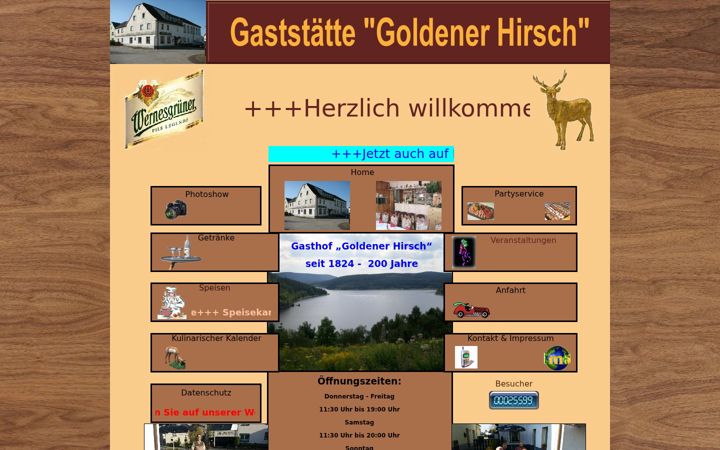 Screenshot of goldener-hirsch-hundshuebel.de