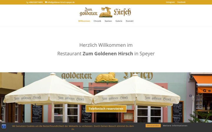 Screenshot of goldener-hirsch-speyer.de