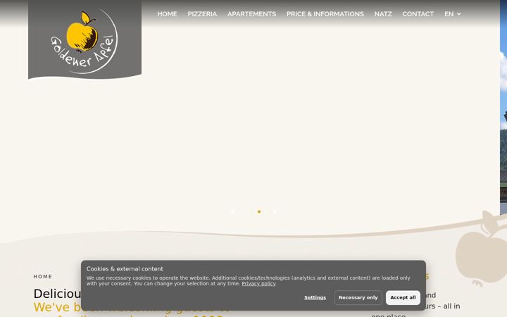 Screenshot of goldenerapfel.com