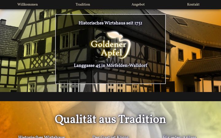 Screenshot of goldenerapfel.net