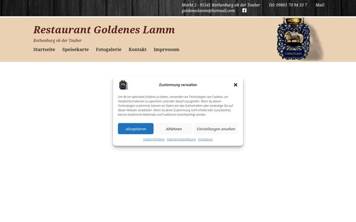 Screenshot of goldenes-lamm-rothenburg.de