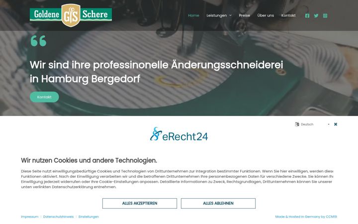 Screenshot of goldeneschere-bergedorf.de