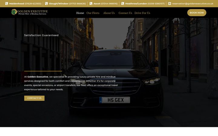 Screenshot of goldenexecutive.co.uk