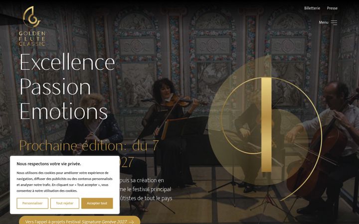 Screenshot of goldenfluteclassic.ch