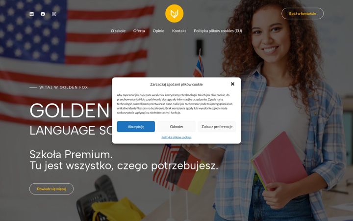 Screenshot of goldenfox.pl
