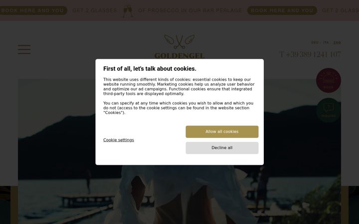 Screenshot of goldengel.it