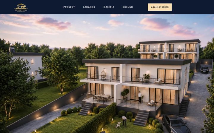 Screenshot of goldenhillresidence.hu
