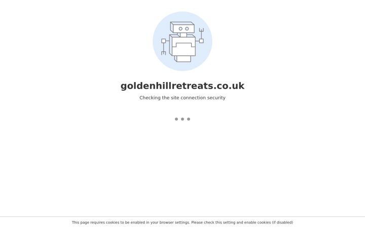 Screenshot of goldenhillretreats.co.uk