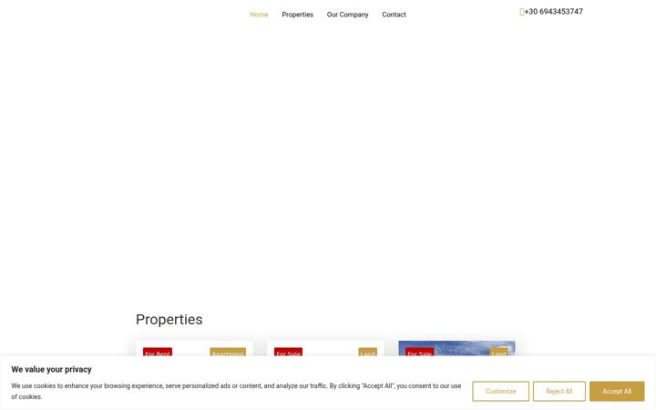 Screenshot of goldenhomecorfu.com