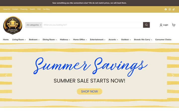 Posnetek zaslona goldenhomeoh.com