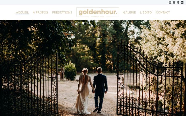 Screenshot of goldenhour-weddingplanner.fr