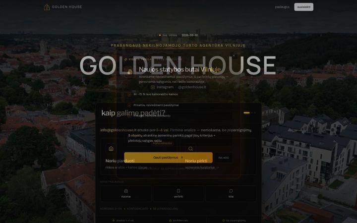 Screenshot von goldenhouse.lt