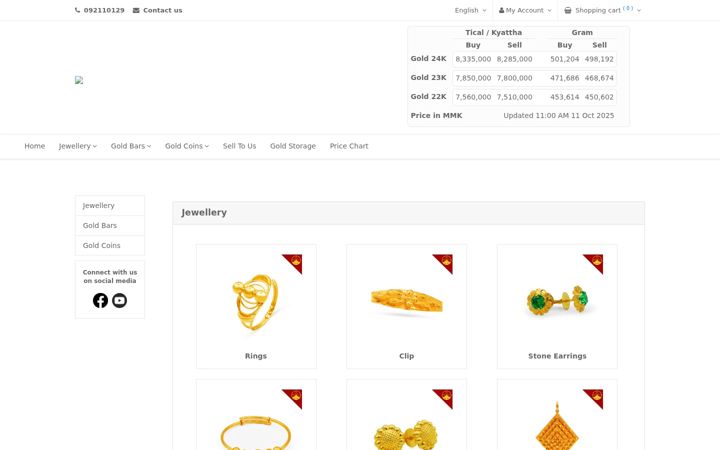 Screenshot of goldenlandgold.com