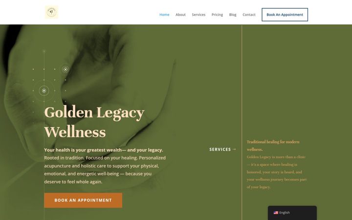 Screenshot of goldenlegacywc.com