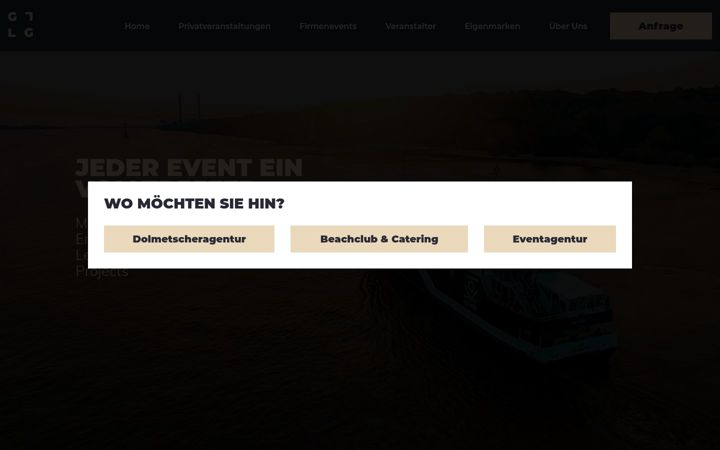 Screenshot of goldenlegprojects.com