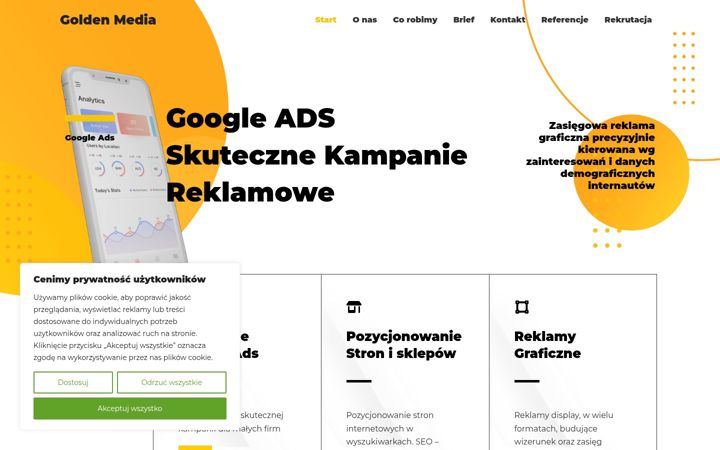 Screenshot of goldenmedia.pl