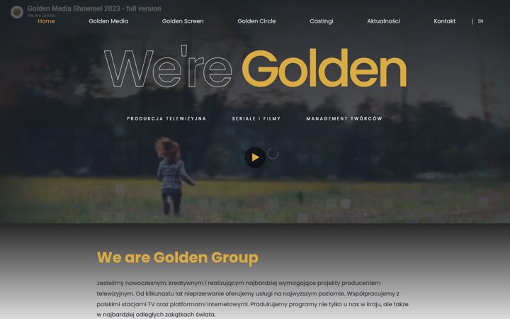 Screenshot of goldenmedia.tv