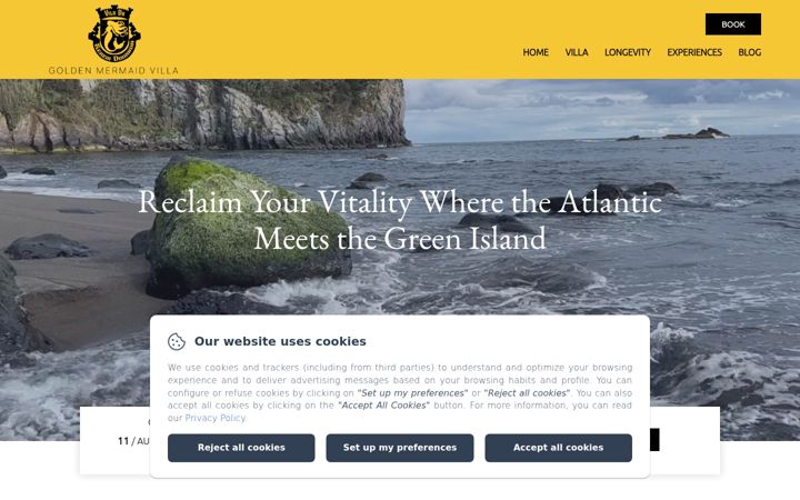 Screenshot of goldenmermaidvilla.com