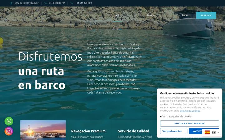 Screenshot of goldennautic.com