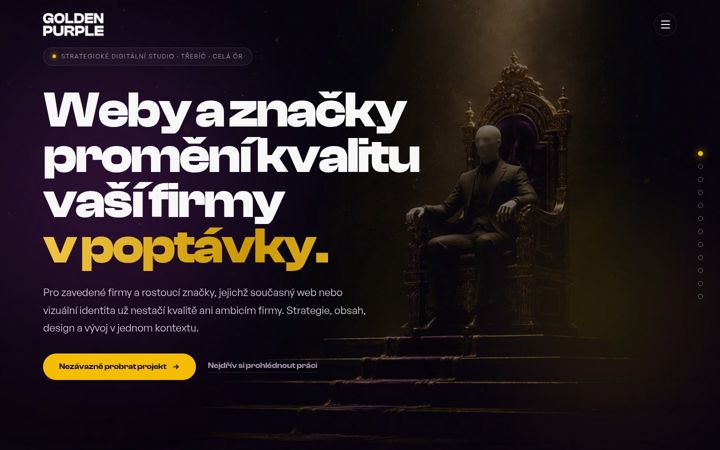 Screenshot of goldenpurple.cz