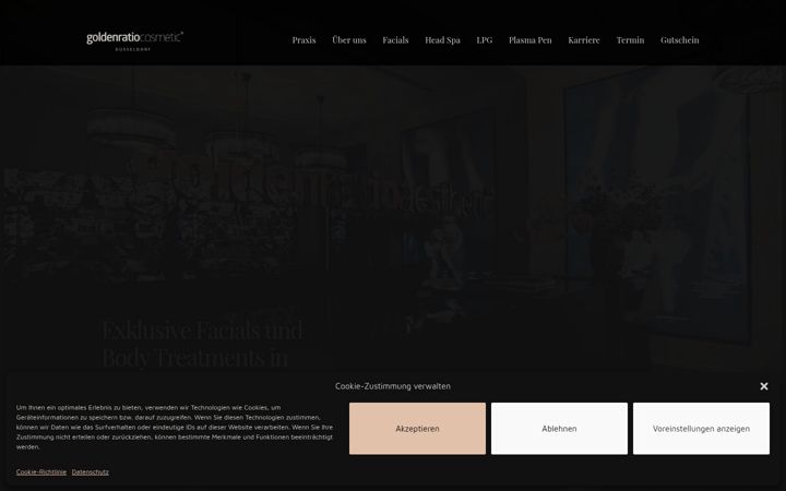 Screenshot of goldenratio-cosmetic.com
