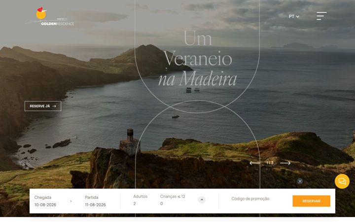 Screenshot of goldenresidencehotel.com.pt