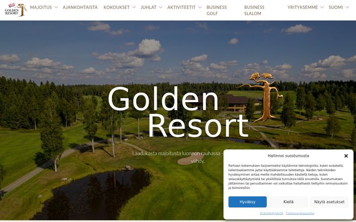 Screenshot of goldenresort.fi