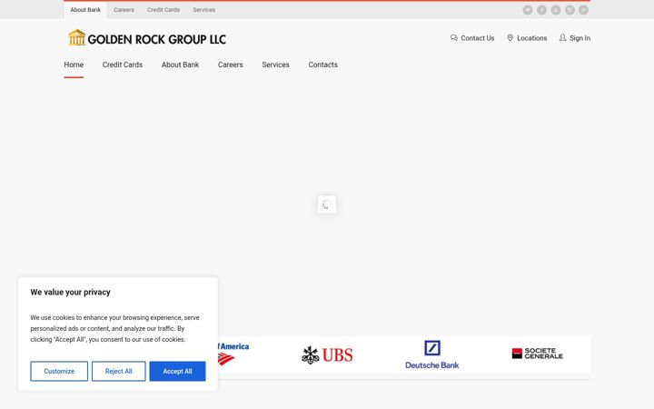 Screenshot of goldenrock.group