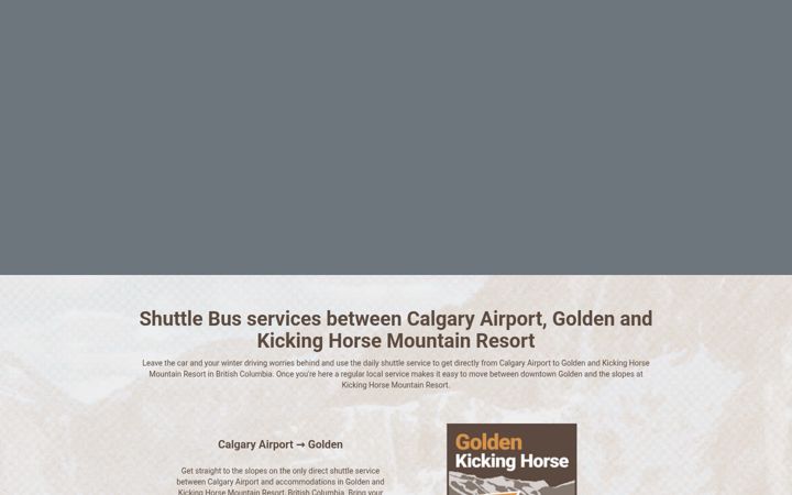 Screenshot of goldenshuttle.ca