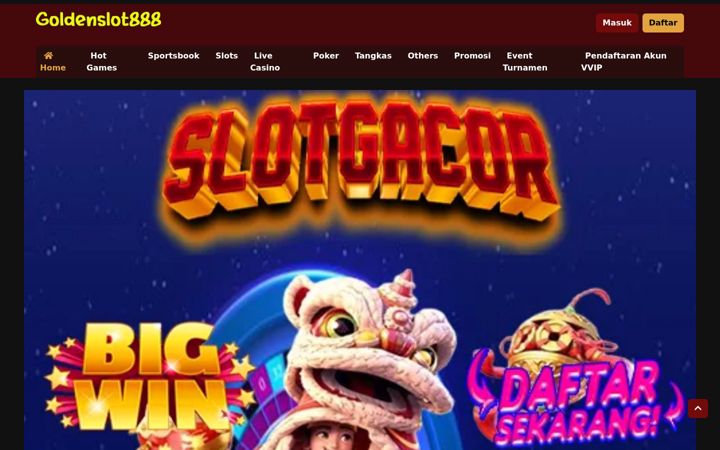 Screenshot of goldenslots888.com
