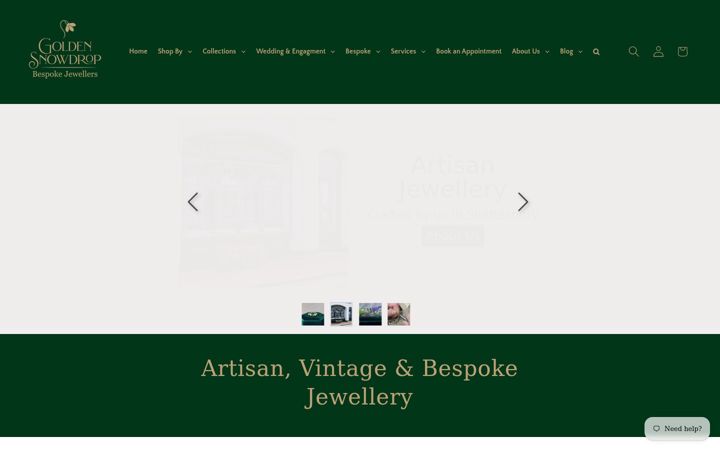 Screenshot of goldensnowdrop.co.uk