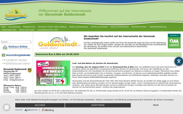 Screenshot of goldenstedt.de