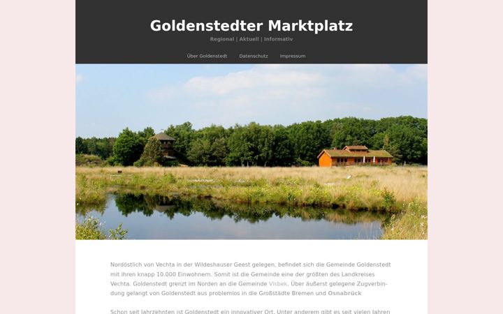 Screenshot of goldenstedter-marktplatz.de