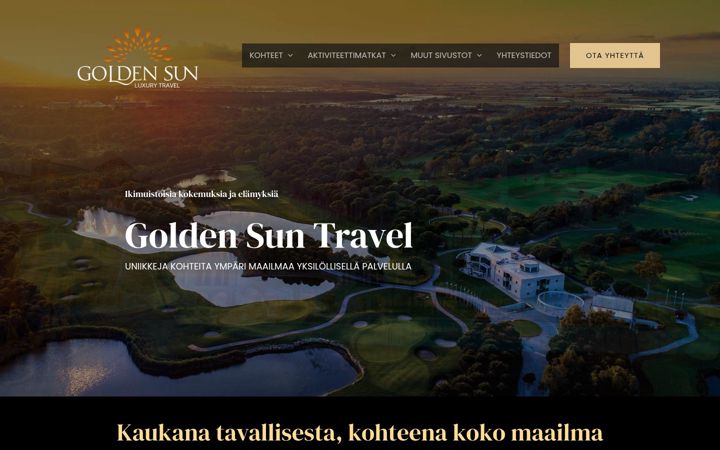 Screenshot of goldensungolf.fi