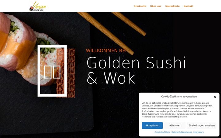 Screenshot of goldensushiwok.de