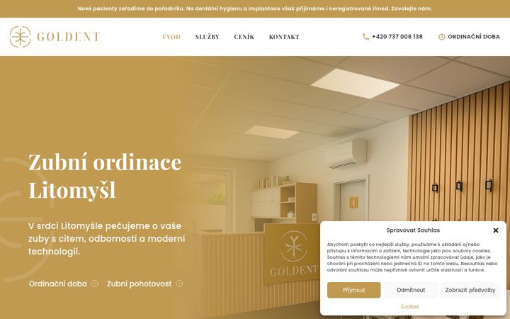Screenshot of goldent.cz