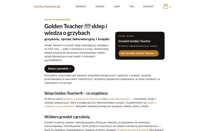 Screenshot of goldenteacher.pl