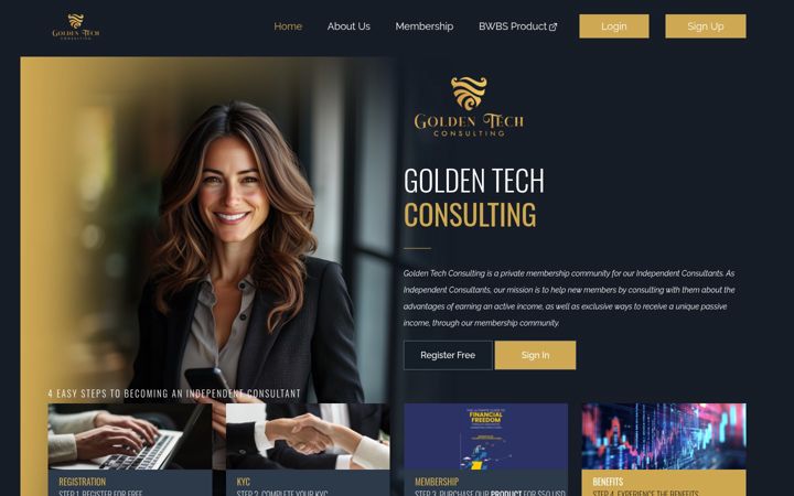 Screenshot of goldentechconsulting.com