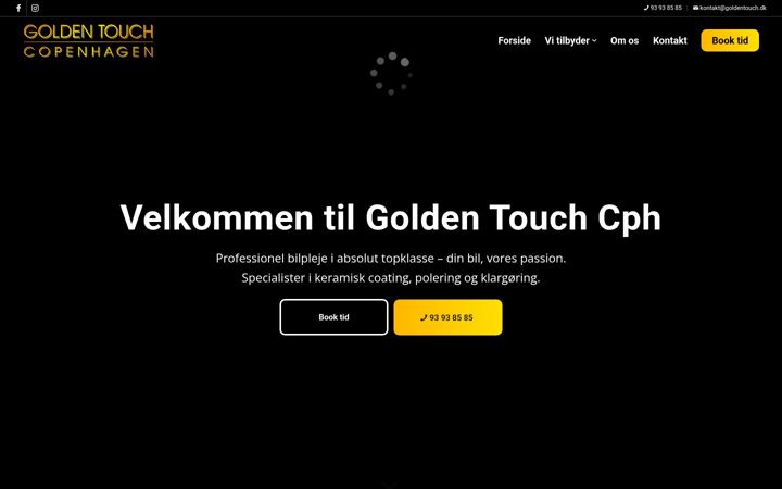 Screenshot of goldentouch.dk