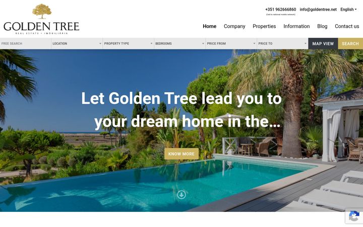 Screenshot of goldentree.net