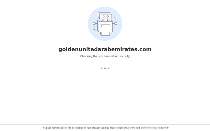 Screenshot of goldenunitedarabemirates.com