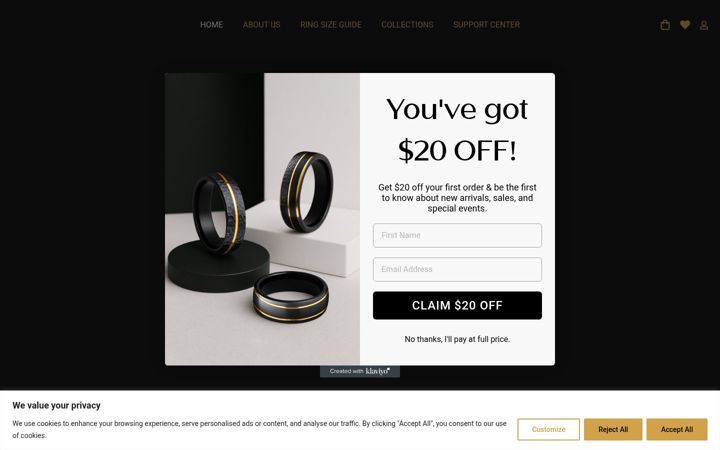 Screenshot of goldenvows.co