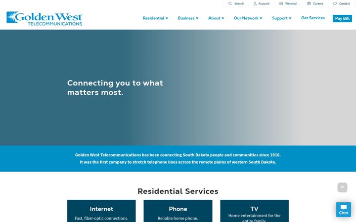 Screenshot of goldenwest.com