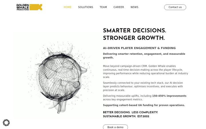 Screenshot of goldenwhale.com