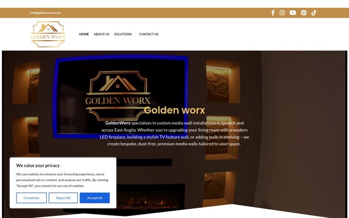 Screenshot of goldenworx.co.uk