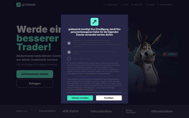 Screenshot of goldesel.de