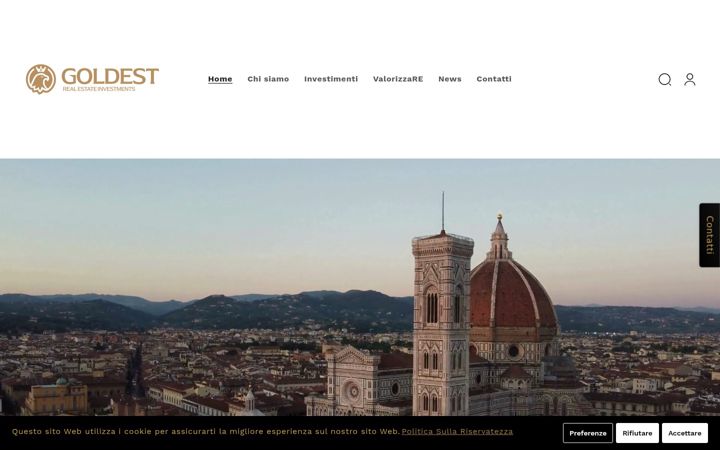 Screenshot of goldest.it