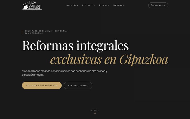 Screenshot of goldfaerexclusive.com